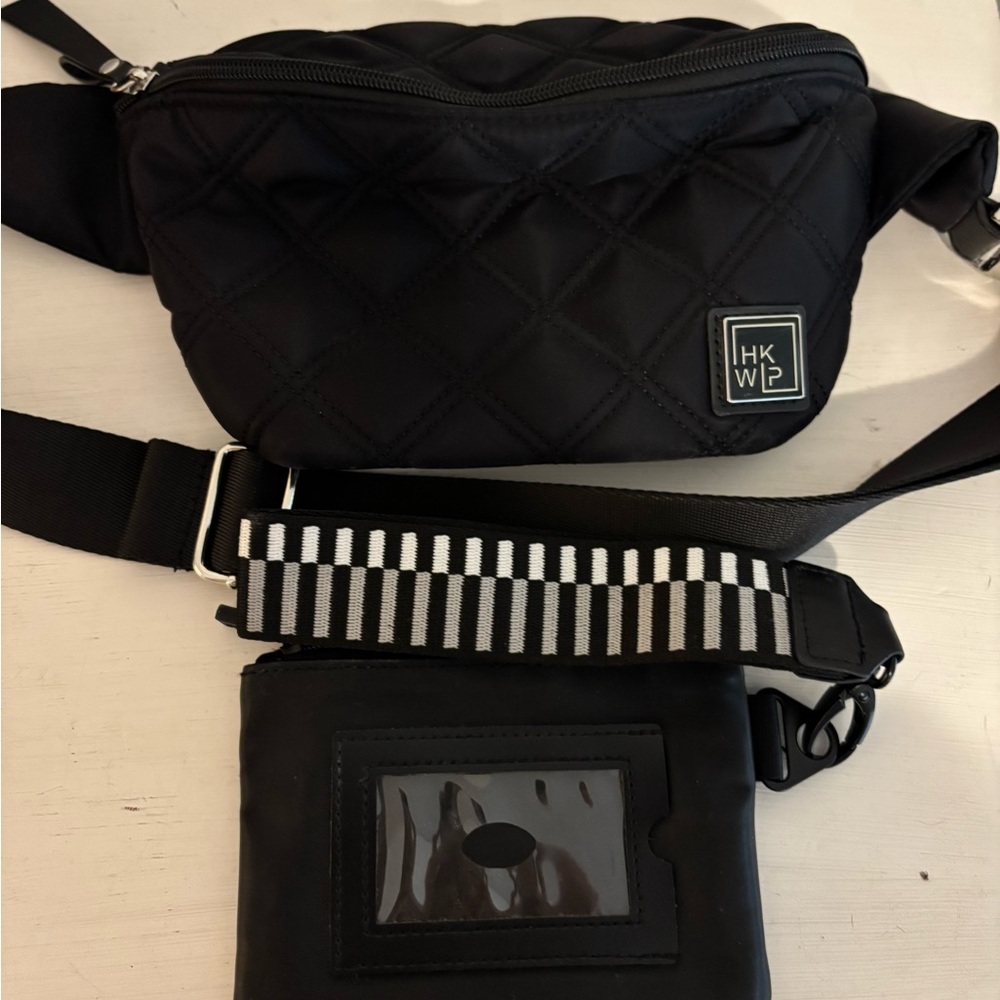 IHKWIP Quilted Black Crossbody Bag Set - Picture 4 of 9